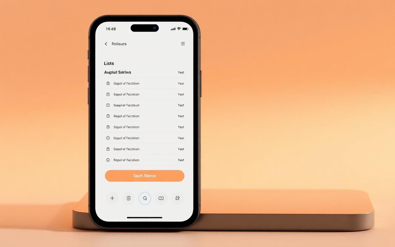 Mobile application interface